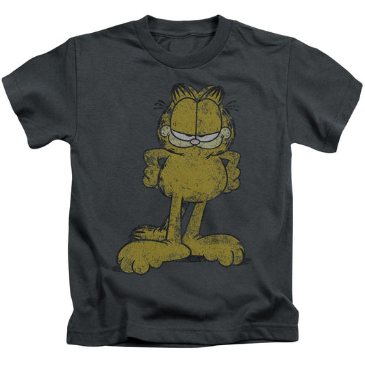 Garfield Big Ol Cat Juvenile Kids Youth T Shirt Charcoal