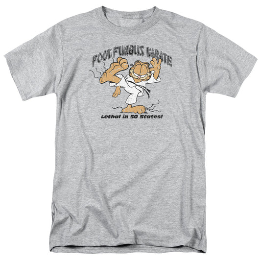 Garfield Foot Fungus Karate Mens T Shirt Athletic Heather Officially Licensed