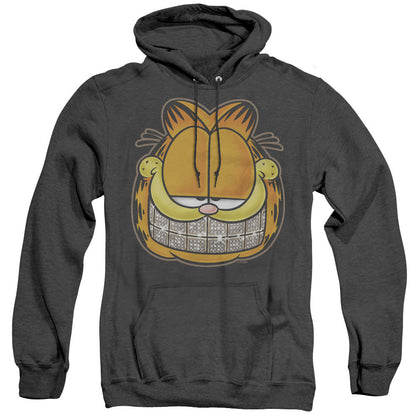 Garfield Nice Grill Heather Mens Hoodie Black