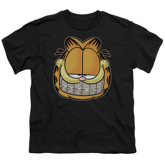 Garfield Nice Grill Kids Youth T Shirt Black