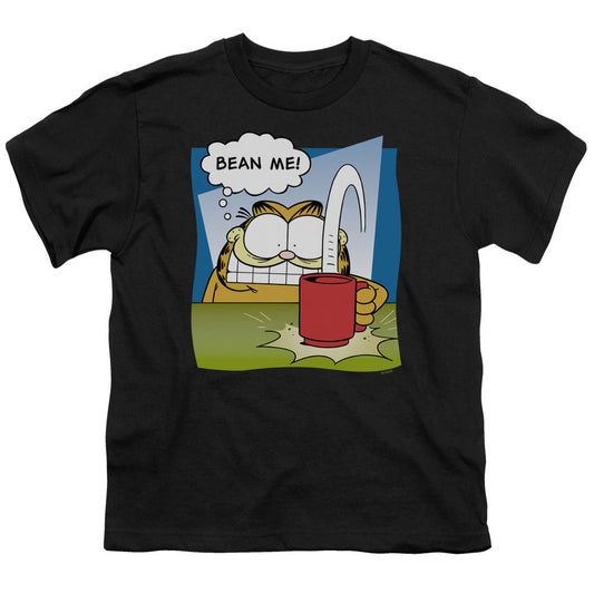 Garfield Bean Me Kids Youth T Shirt Black