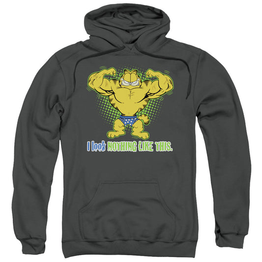 Garfield Nothing Like This Mens Hoodie Charcoal
