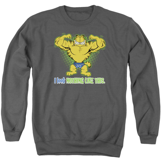 Garfield Nothing Like This Mens Crewneck Sweatshirt Charcoal
