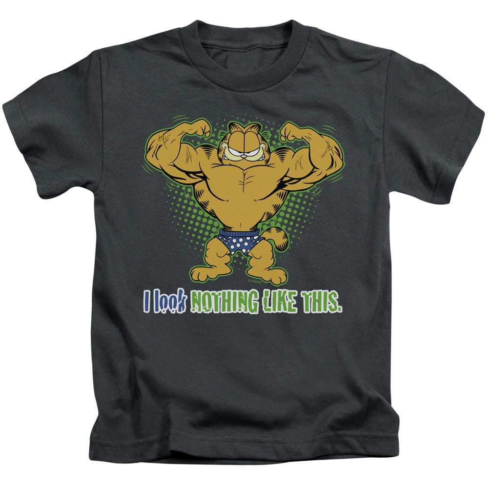 Garfield Nothing Like This Juvenile Kids Youth T Shirt Charcoal