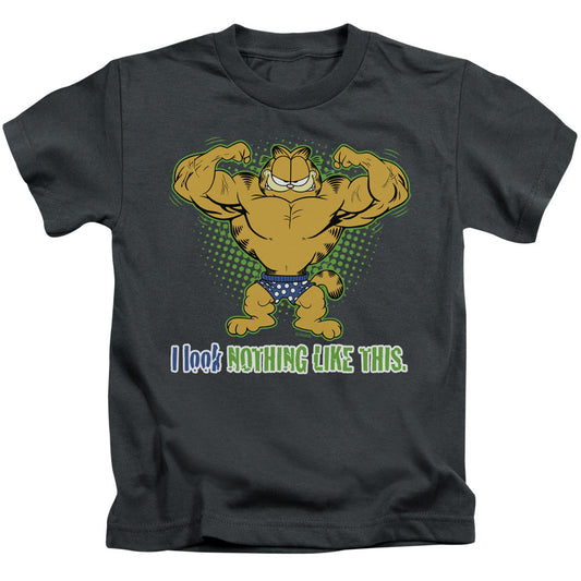 Garfield Nothing Like This Juvenile Kids Youth T Shirt Charcoal