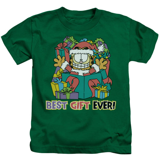 Garfield Best Gift Ever Juvenile Kids Youth T Shirt Kelly Green