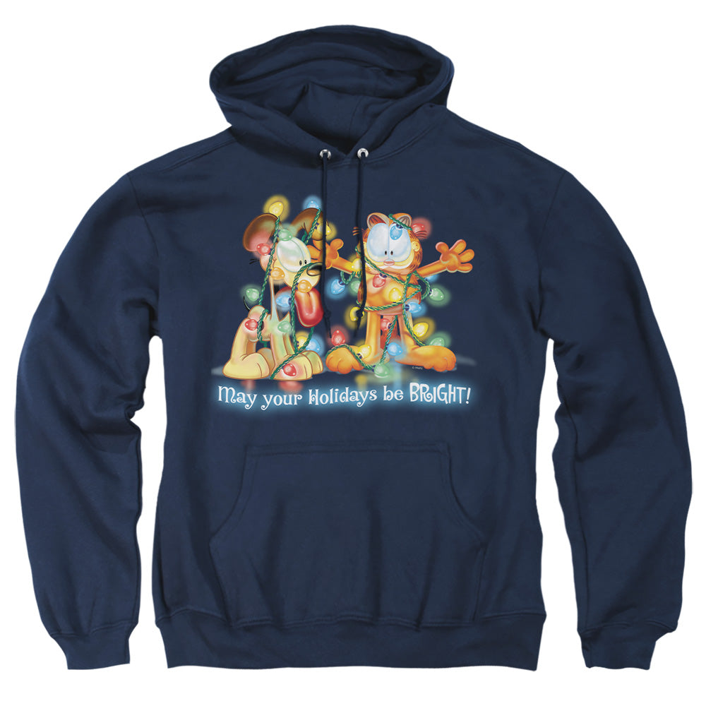 Garfield Bright Holidays Mens Hoodie Navy