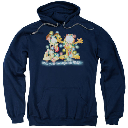 Garfield Bright Holidays Mens Hoodie Navy