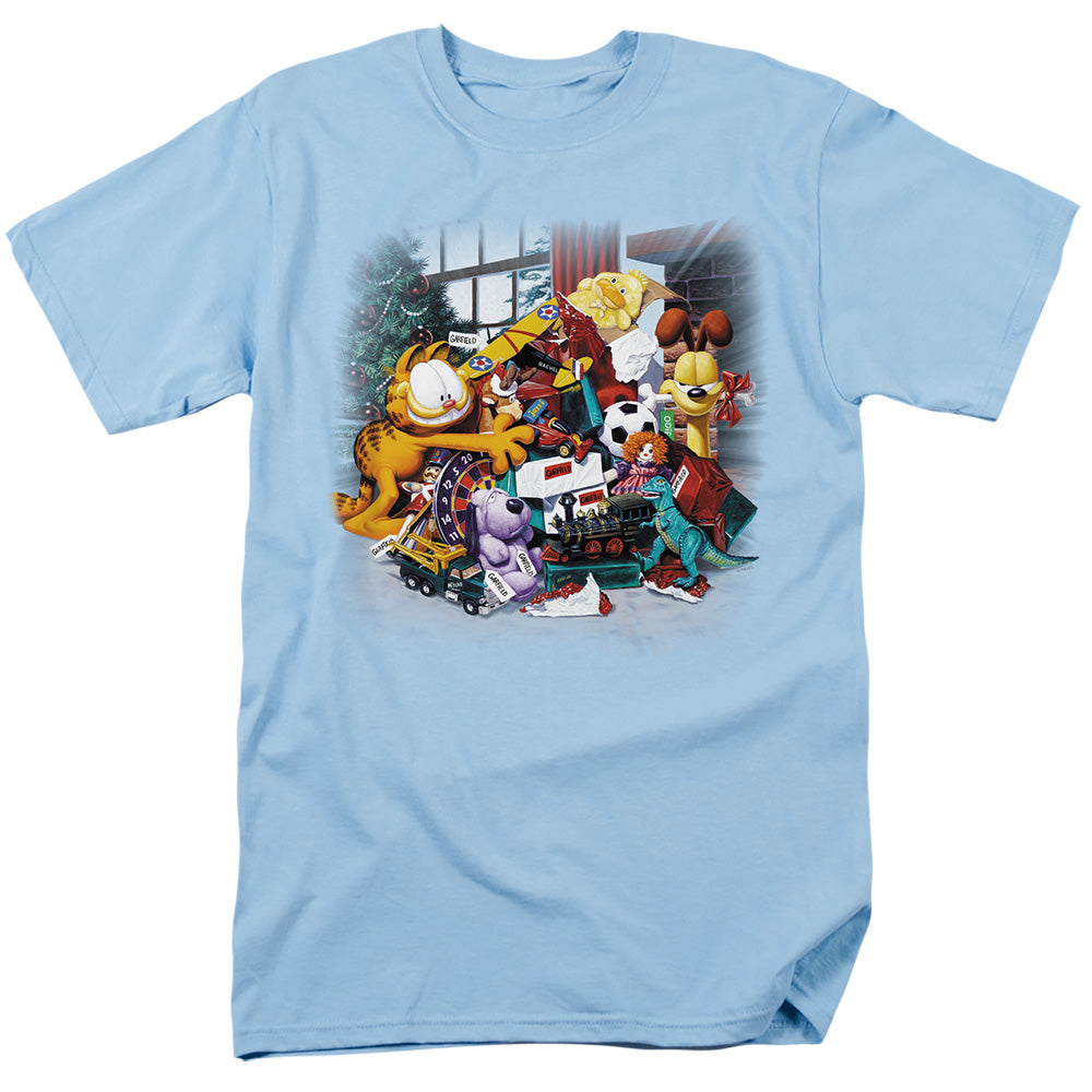 Garfield Mine! Mens T Shirt Light Blue Officially Licensed