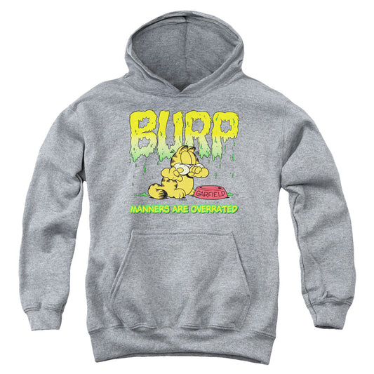 Garfield Manners Kids Youth Hoodie Heather