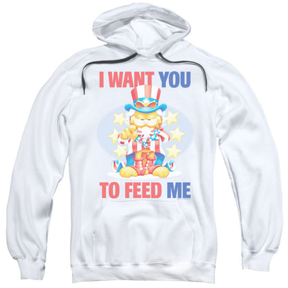 Garfield I Want You Mens Hoodie White