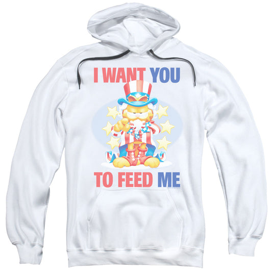 Garfield I Want You Mens Hoodie White