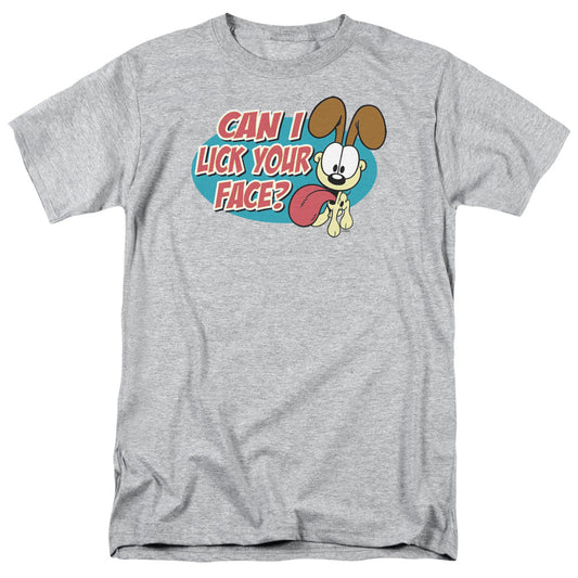 Garfield Question Mens T Shirt Athletic Heather Officially Licensed