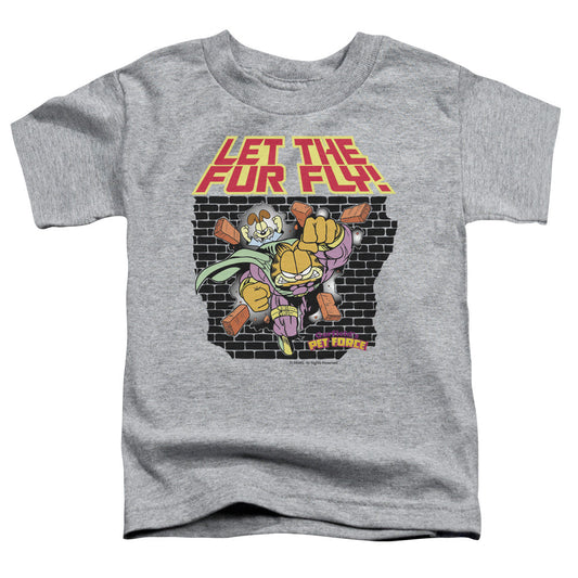 Garfield Let the Fur Fly Toddler Kids Youth T Shirt Athletic Heather