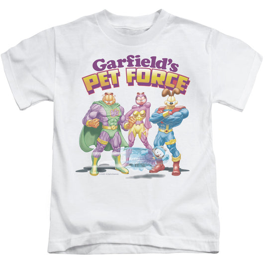 Garfield Heroes Await Juvenile Kids Youth T Shirt White