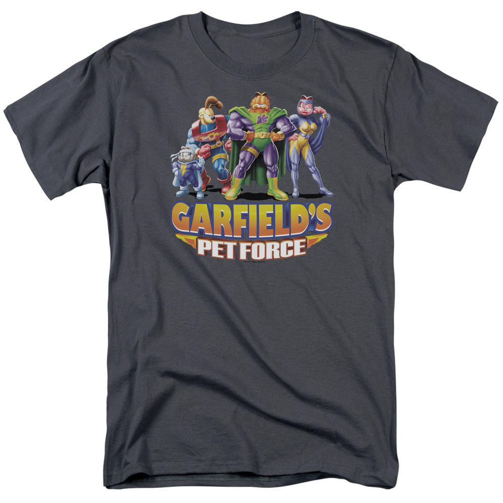 Garfield Beyond Mens T Shirt Charcoal Officially Licensed