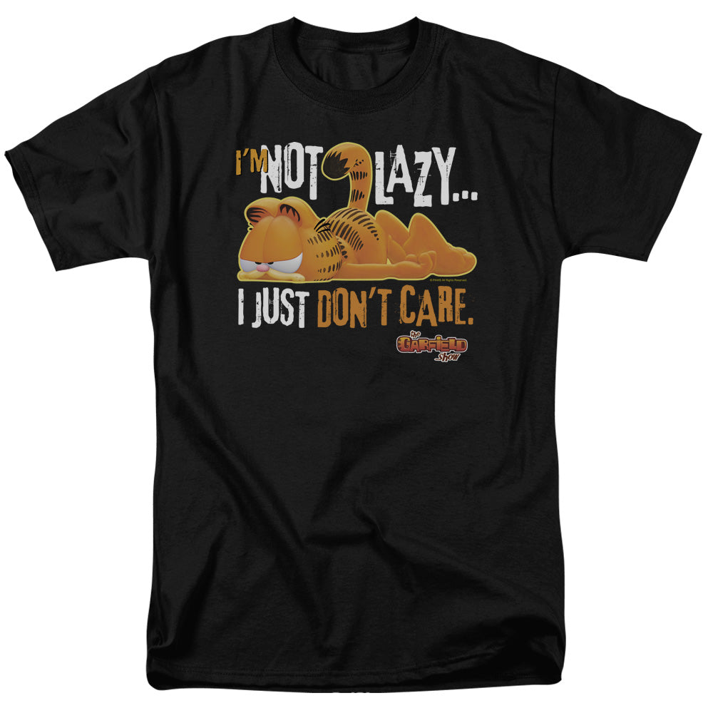 Garfield Not Lazy Mens T Shirt Black Officially Licensed