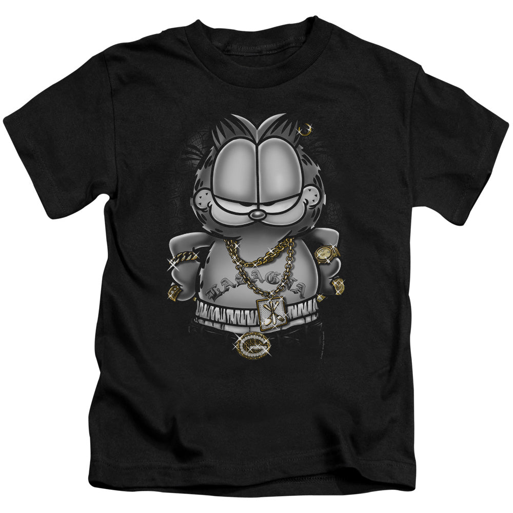 Garfield Lasagna for Life Juvenile Kids Youth T Shirt Black