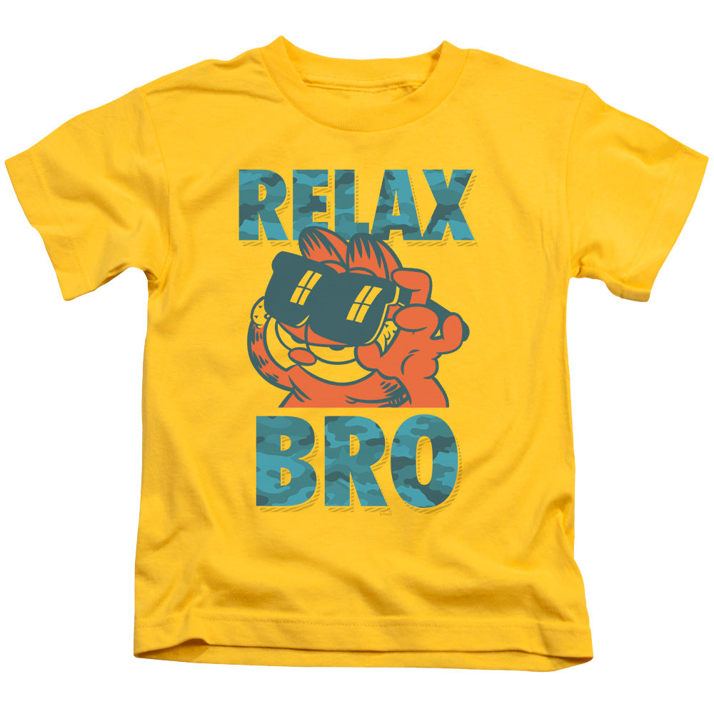 Garfield Relax Bro Juvenile Kids Youth T Shirt Yellow