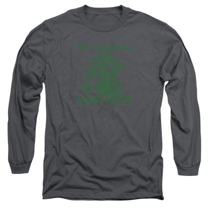 Garfield Og Lol Mens Long Sleeve Shirt Charcoal Officially Licensed
