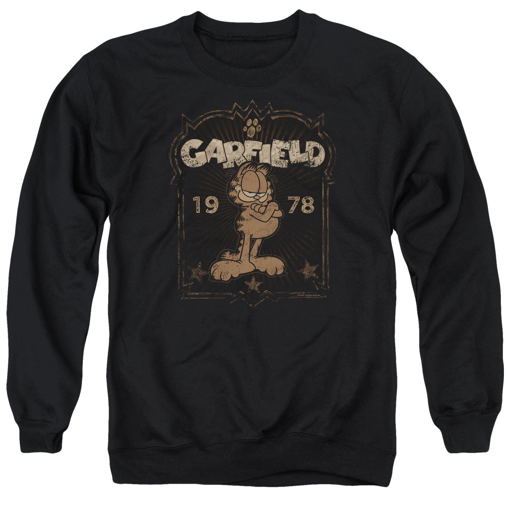 Garfield Est 1978 Mens Crewneck Sweatshirt Black