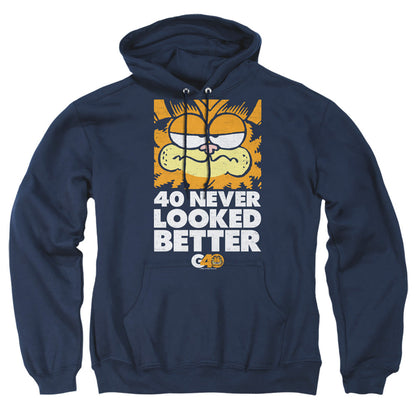 Garfield 40 Looks Mens Hoodie Navy