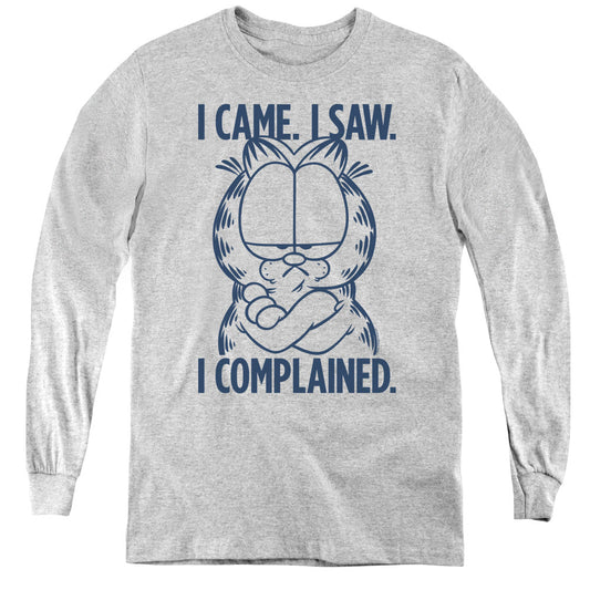Garfield I Complained Long Sleeve Kids Youth T Shirt Athletic Heather