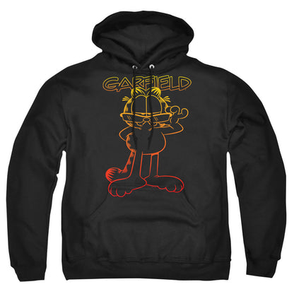 Garfield Hotshot Garfield Mens Hoodie Black Officially Licensed