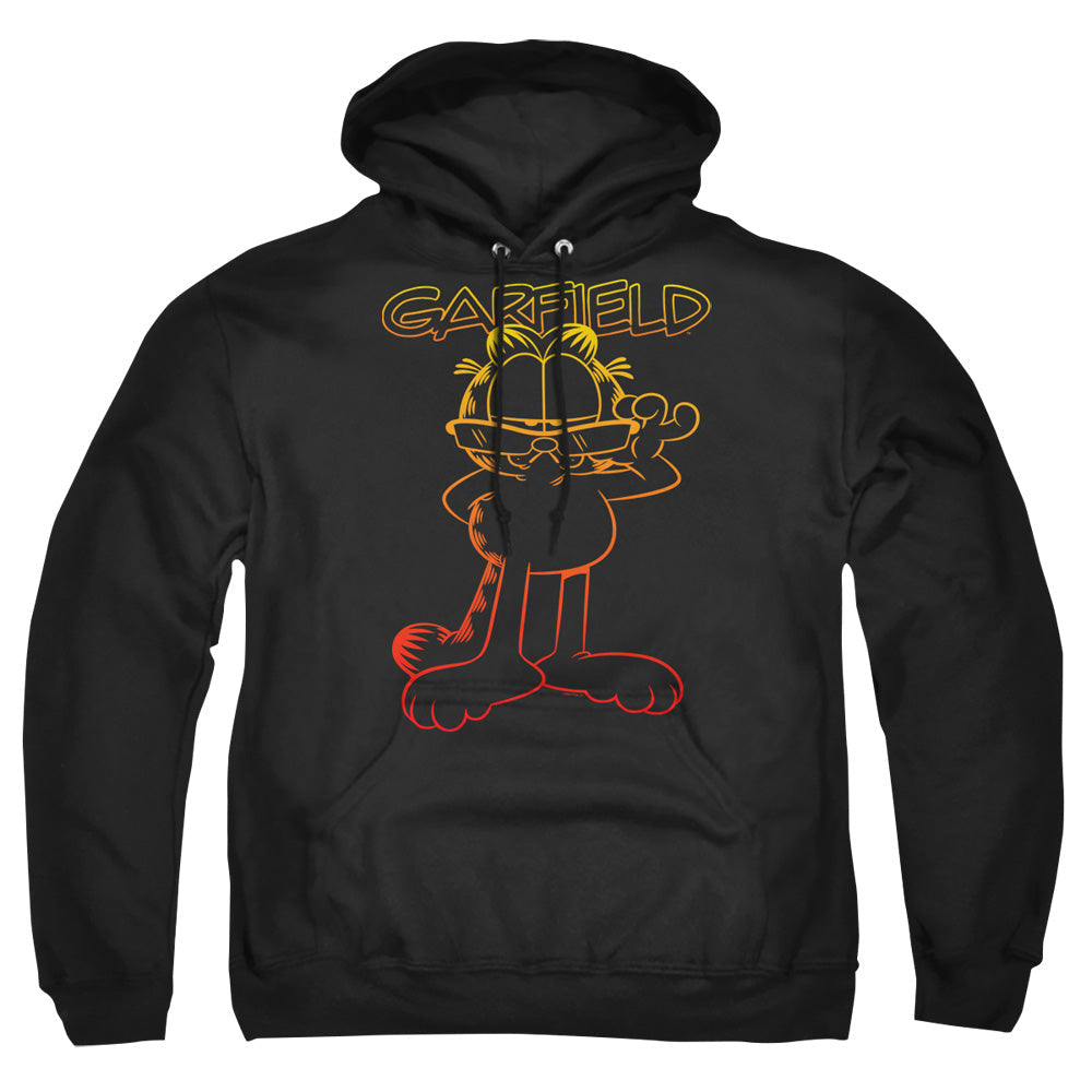 Garfield Hotshot Garfield Mens Hoodie Black Officially Licensed