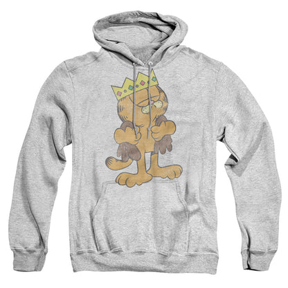Garfield King Garfield Mens Hoodie Athletic Heather Officially Licensed