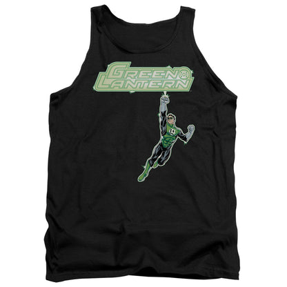 Green Lantern Energy Construct Logo Mens Tank Top Shirt Black Officially Licensed