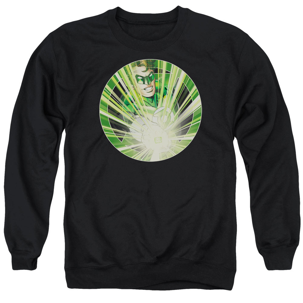 Green Lantern Light Em Up Mens Crewneck Sweatshirt Black