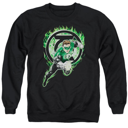 Green Lantern Space Cop Mens Crewneck Sweatshirt Black