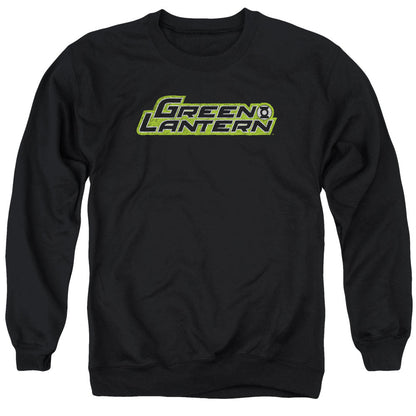 Green Lantern Scribble Title Mens Crewneck Sweatshirt Black