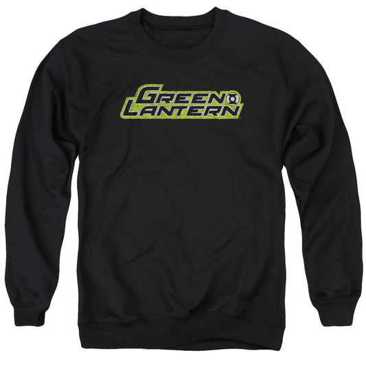 Green Lantern Scribble Title Mens Crewneck Sweatshirt Black