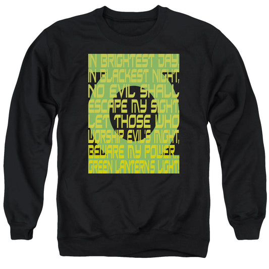 Green Lantern Green Lantern Oath Mens Crewneck Sweatshirt Black