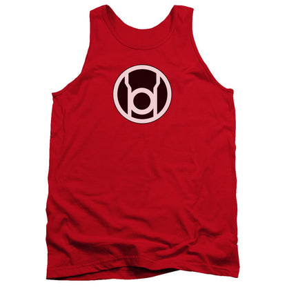 Green Lantern Red Lantern Logo Mens Tank Top Shirt Red Officially Licensed