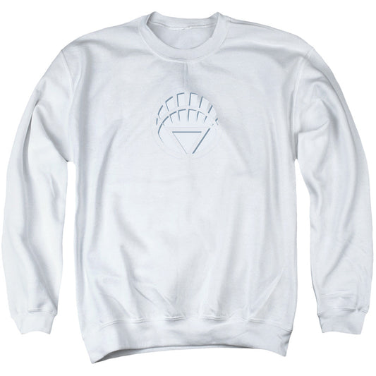 Green Lantern White Lantern Logo Mens Crewneck Sweatshirt White