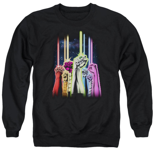 Green Lantern Rainbow Corps Mens Crewneck Sweatshirt Black