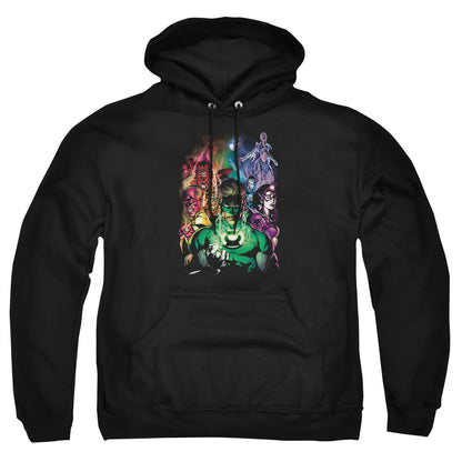 Green Lantern The New Guardians Mens Hoodie Black Officially Licensed