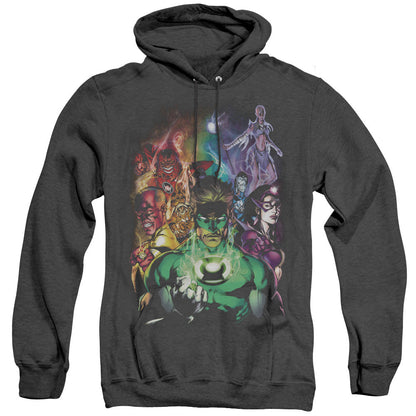 Green Lantern The New Guardians Mens Heather Hoodie Black Officially Licensed