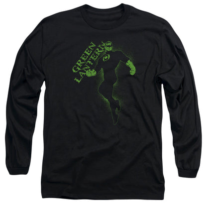 Gl Lantern Darkness Mens Long Sleeve Shirt Black Officially Licensed