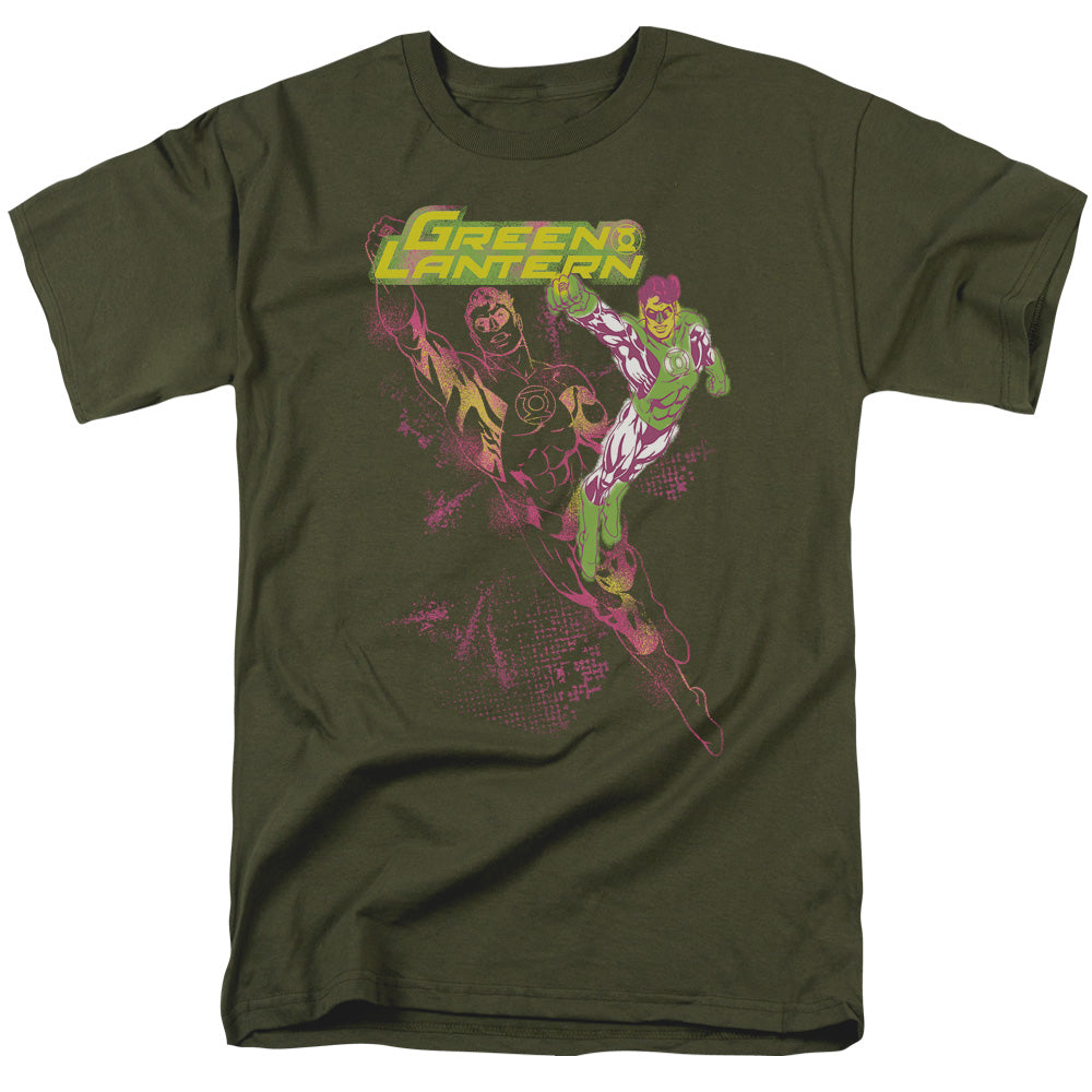 Gl Lantern Spray Mens T Shirt Military Green Officially Licensed
