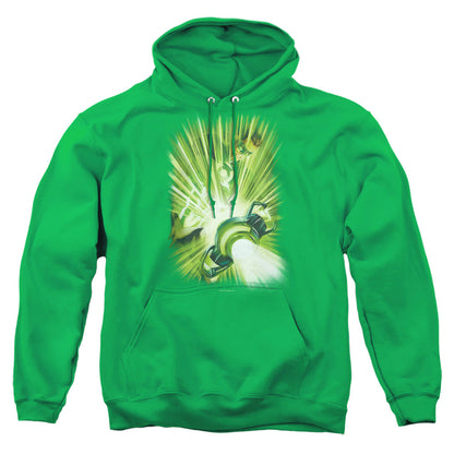 Green Lantern Lanterns Light Mens Hoodie Kelly Green Officially Licensed