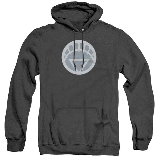 Green Lantern White Symbol Mens Heather Hoodie Black Officially Licensed