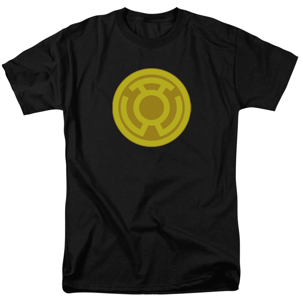 Green Lantern Yellow Symbol Mens T Shirt Black Officially Licensed