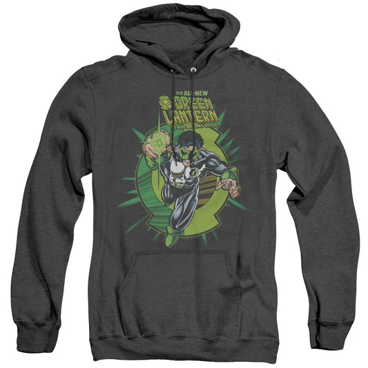 Green Lantern Rayner Cover Heather Mens Hoodie Black Officially Licensed