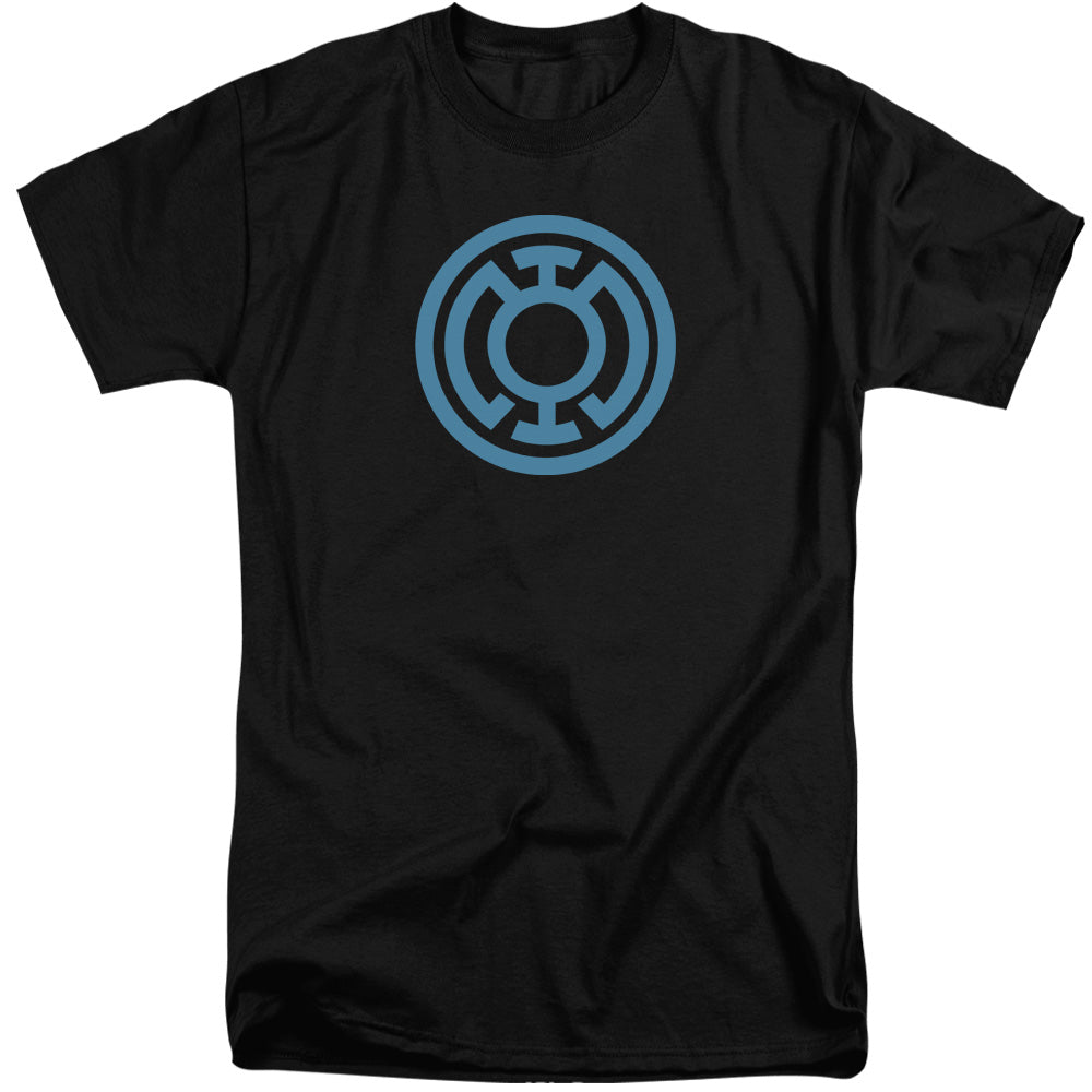Green Lantern Lt Blue Emblem Mens Tall T Shirt Black Officially Licensed