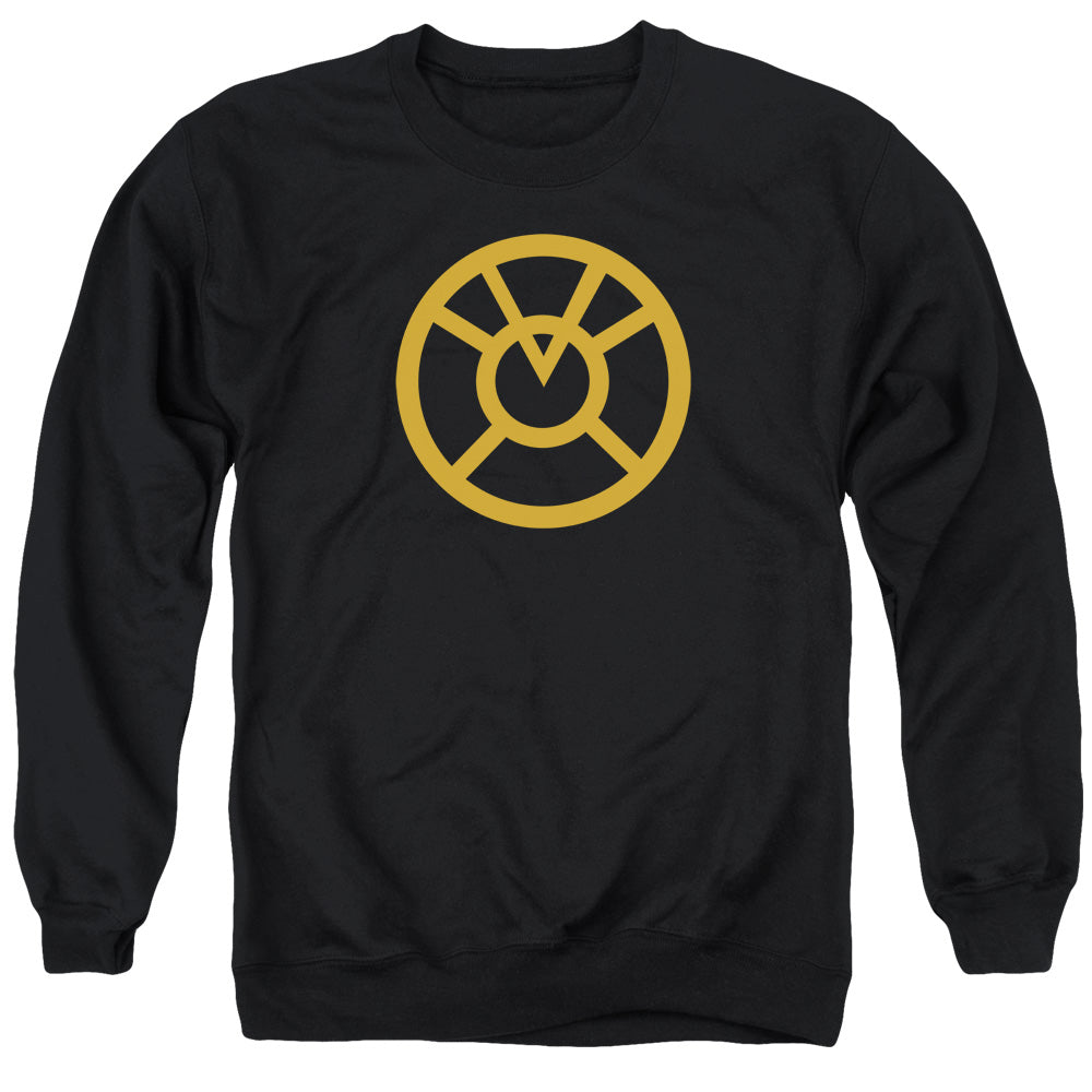 Green Lantern Orange Emblem Mens Crewneck Sweatshirt Black