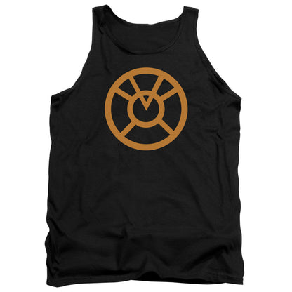 Green Lantern Orange Emblem Mens Tank Top Shirt Black Officially Licensed